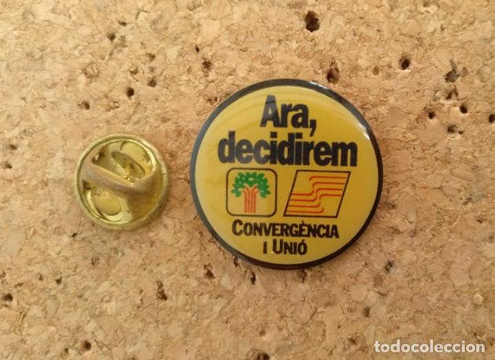 Pins de colecci&oacute;n: antiguo pin politico, convergencia i unio