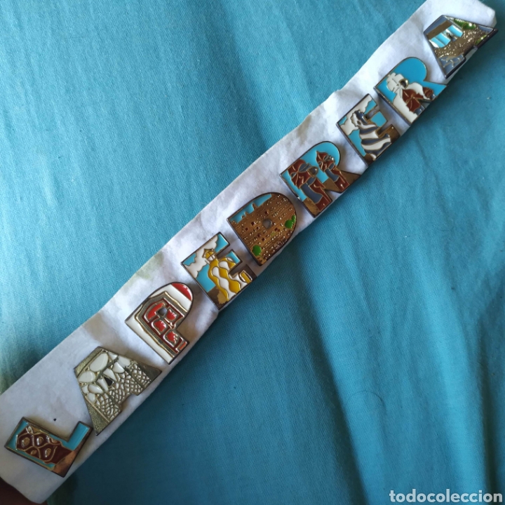 Pin's de collection: Lote de 9 pin letras La Pedrera edificio modernista modernismo Barcelona