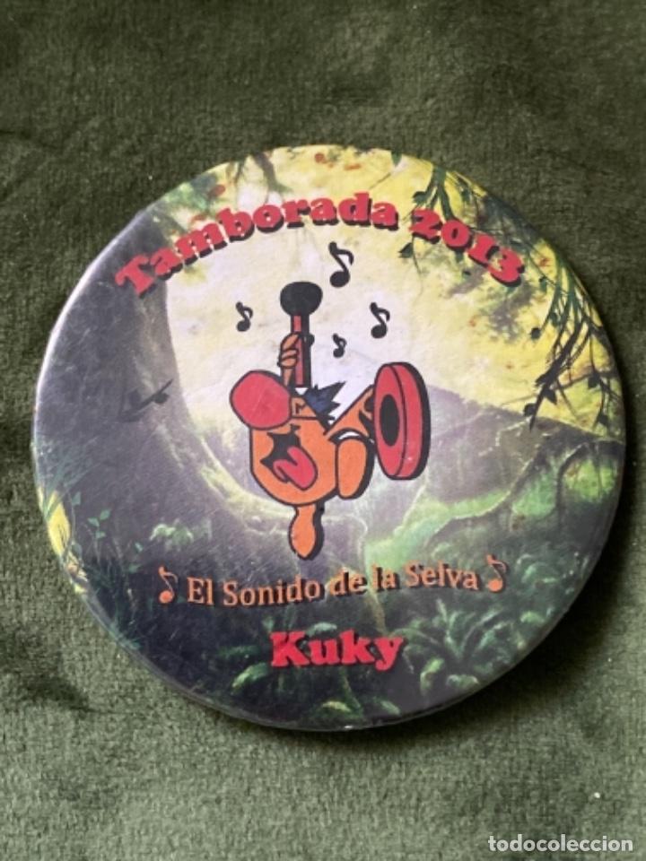 Collection pins: CHAPA CARNAVAL BADAJOZ TAMBORADA 2013 EL SONIDO DE LA SELVA