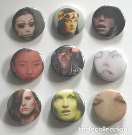 Pins de cole&ccedil;&atilde;o: LOTE DE CHAPAS CON IMPERDIBLE - ROSTROS - CHAPITAS DIFERENTES - CHAPA - CHAPITA - EN PERFECTO ESTADO
