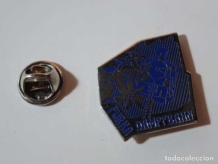 Pins de cole&ccedil;&atilde;o: PIN DE TRENES FERROCARRILES. SUIZA. TREN FURKA DAMPFBAHN ALPES