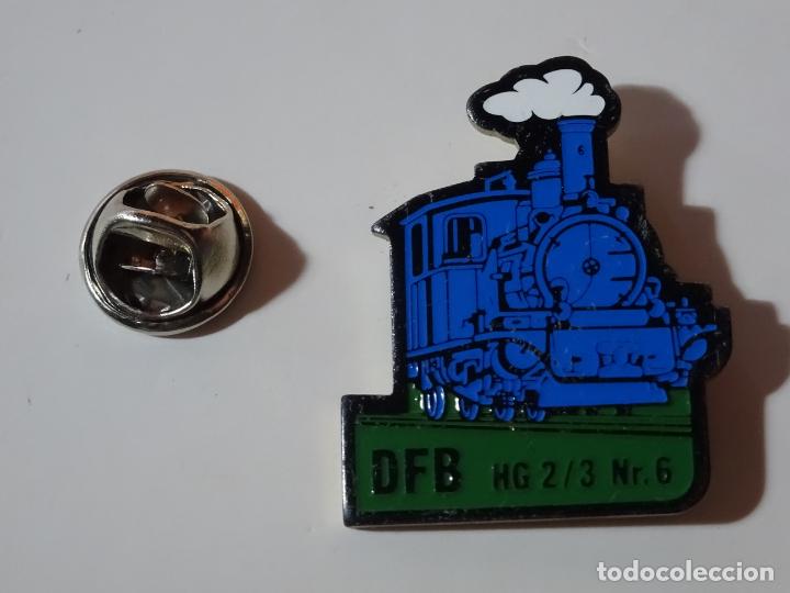 Pin's de collection: PIN DE TRENES FERROCARRILES. SUIZA. TREN CREMALLERA PI&Ntilde;&Oacute;N ALTA MONTA&Ntilde;A DFB FURKA DAMPFBAHN ALPES