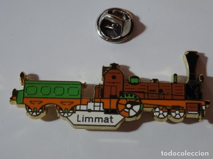 Pins de colecci&oacute;n: PIN DE TRENES FERROCARRILES. SUIZA. TREN LOCOMOTORA VAPOR LIMMAT