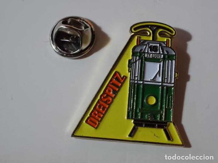 Pins de cole&ccedil;&atilde;o: PIN DE TRENES FERROCARRILES. SUIZA. TREN LOCOMOTORA TRANV&Iacute;A DREISPITZ ST LOUIS 15