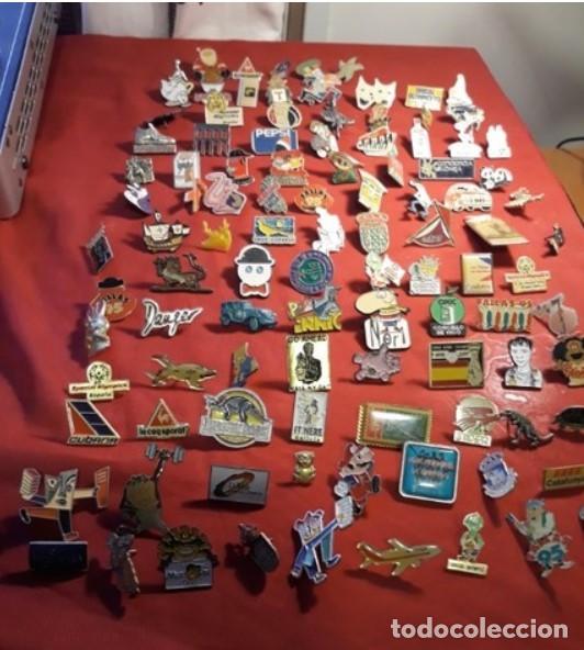 Pins de colecci&oacute;n: LOTE DE 100 PINES ANTIGUOS Y VINTAGE