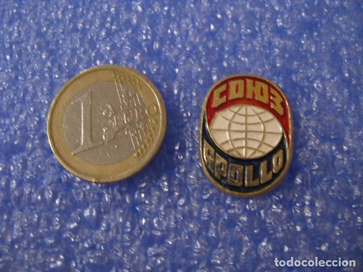 Pins de colecci&oacute;n: PIN DE URSS, RUSIA. TEM&Aacute;TICA ESPACIO. PROGRAMA SOYUZ-APOLLO. URSS-EE.UU. - Foto 1