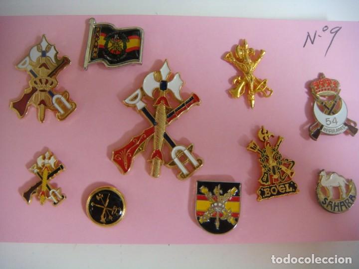 Pins de colecci&oacute;n: PINS COLECCION DE 10 PINS DE LA LEGION ESPA&Ntilde;OLA-CAJ-N&ordm;-5 CAR-9