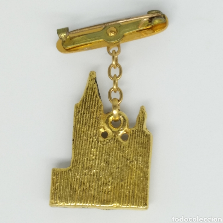 Pins de colecci&oacute;n: Antiguo broche con aguja de SITGES - Foto 2