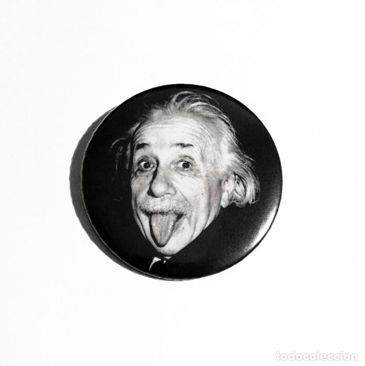 Pins de colecci&oacute;n: ALBERT EINSTEIN - CHAPA 59mm (CON IMPERDIBLE) - Foto 1