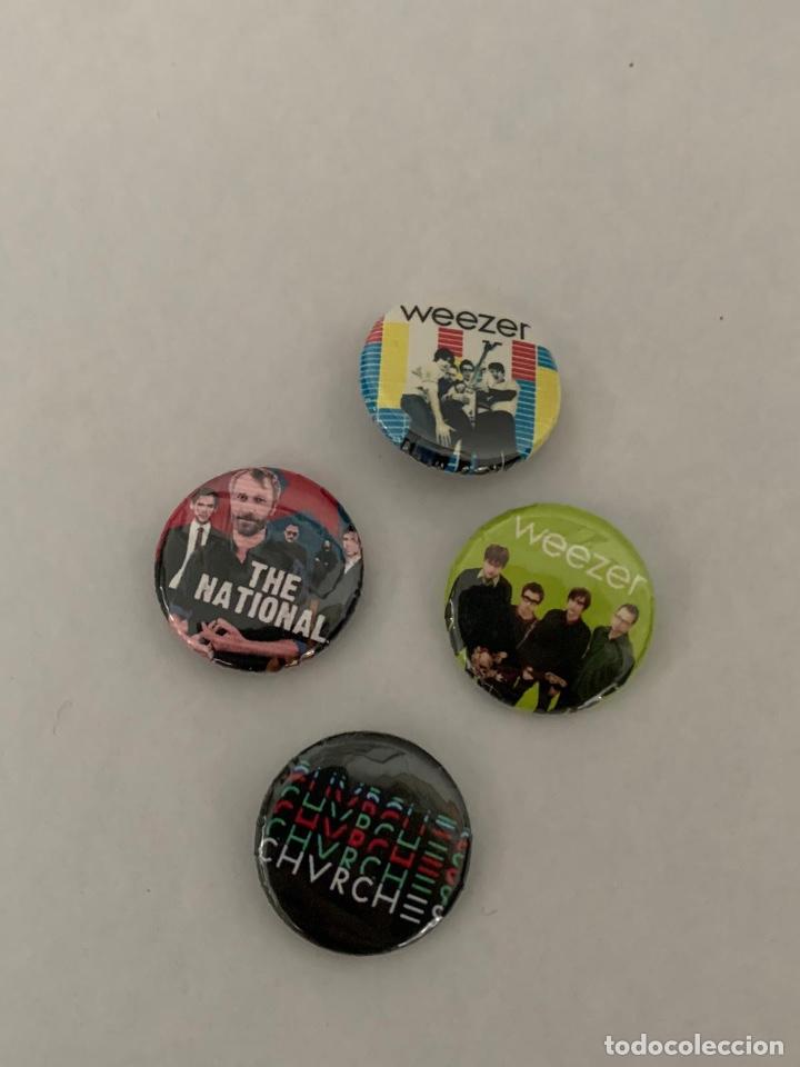 Pins e Spille di collezione: 4 CHAPAS INDIE POP ROCK - THE NATIONAL, CVRCHES, WEEZER (TENEMOS M&Aacute;S GRUPOS Y DISE&Ntilde;OS) PINS