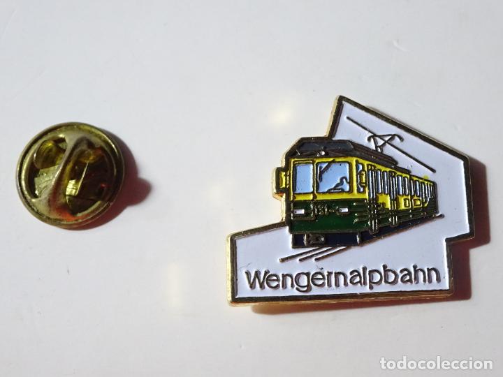 Pins de colecci&oacute;n: PIN DE TRENES FERROCARRILES. SUIZA. TREN ALPINO ALPES. WENGERNALPBAHN