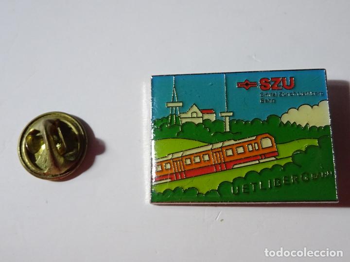 Pins de cole&ccedil;&atilde;o: PIN DE TRENES FERROCARRILES. SUIZA. SZU UETLIBERG BAHN TREN MONTA&Ntilde;A ZURICH