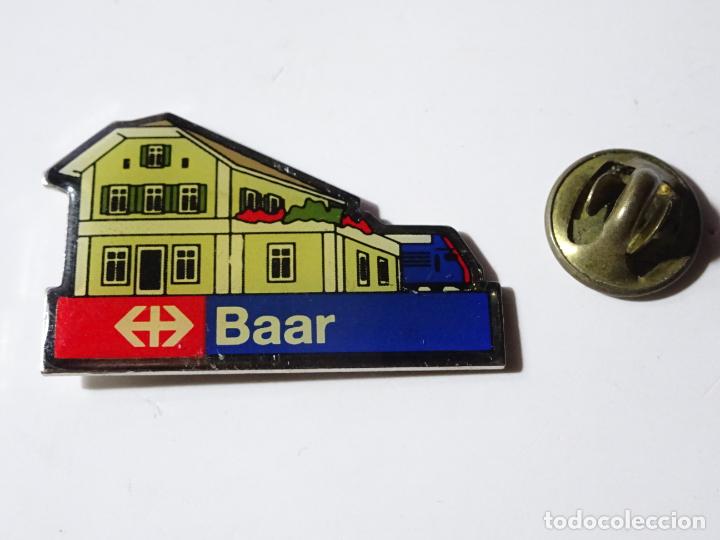 Collection pins: PIN DE TRENES FERROCARRILES. SUIZA. ESTACI&Oacute;N FFCC DE BAAR