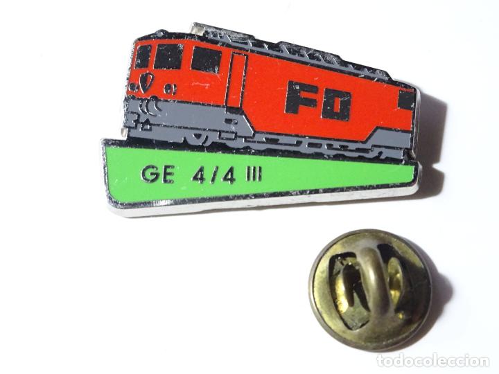 Pins e Spille di collezione: PIN DE TRENES FERROCARRILES. SUIZA. TREN LOCOMOTORA GE 4/4 III