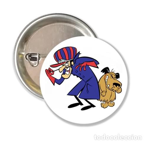 Pins de colecci&oacute;n: CHAPA ALFILER 38 MM - DIBUJOS ANIMADOS - LOS AUTOS LOCOS PIERRE NODOYUNA Y PATAN