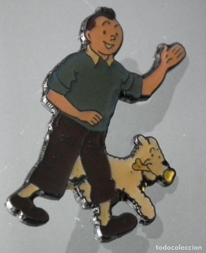 Pins de colecci&oacute;n: ANTIGUO PIN TINT&Iacute;N Y MIL&Uacute; - N&ordm; 53 HERG&Eacute; CORNER