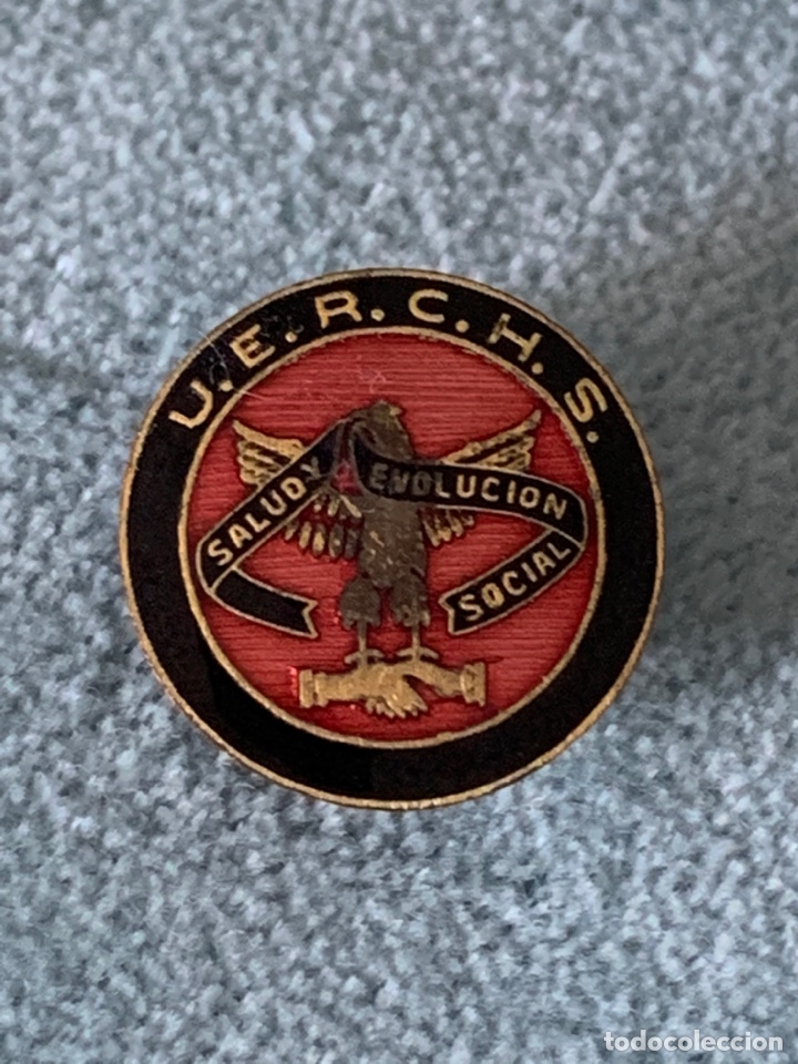 Pins e Spille di collezione: Pin ojal Mexico. U.E.R.C.H.S. Salud y evoluci&oacute;n social.