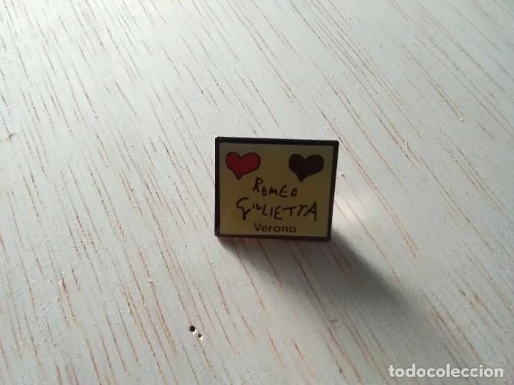 Pins de colecci&oacute;n: PIN DE ROMEO Y JULIETA VERONA ESMALTADO