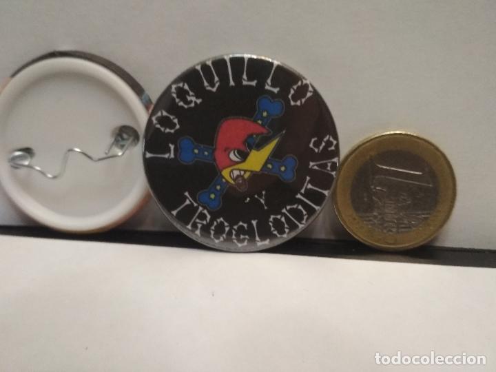 Pins de colecci&oacute;n: CHAPA BOTON ALFILER PIN O IMAN LOQUILLO Y LOS TROGLODITAS 38mm PEPETO