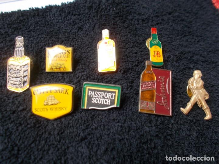 Pins de colecci&oacute;n: 8 PINS MARCAS DE WHISKY - Foto 1