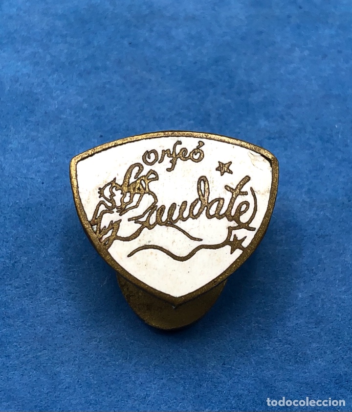 Pins de colecci&oacute;n: ORFEO LAUDATE ANTIGUA INSIGNIA PIN DE SOLAPA OJAL CORAL BARCELONA CATALUNYA.