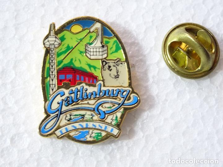 Pins e Spille di collezione: PIN DE TRENES FERROCARRILES. ESTADOS UNIDOS. GATTINBURG TENNESSEE. TURISMO. TELEF&Eacute;RICO TREN