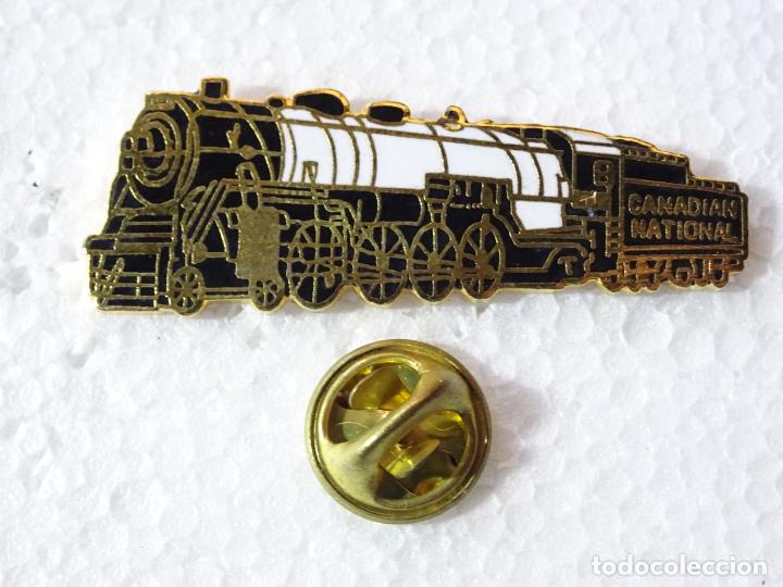 Sammlung von Pins: PIN DE TRENES FERROCARRILES. CANAD&Aacute; ESTADOS UNIDOS. ANTIGUA LOCOMOTORA VAPOR CANADIAN NATIONAL