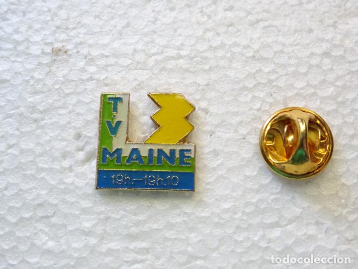Pins de colecci&oacute;n: PIN DE RADIO TELEVISI&Oacute;N. TV MAINE FRANCIA