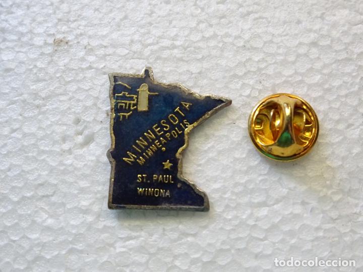Collection pins: PIN DE TURISMO. MAPA DEL ESTADO DE MINNESOTA MINNEAPOLIS