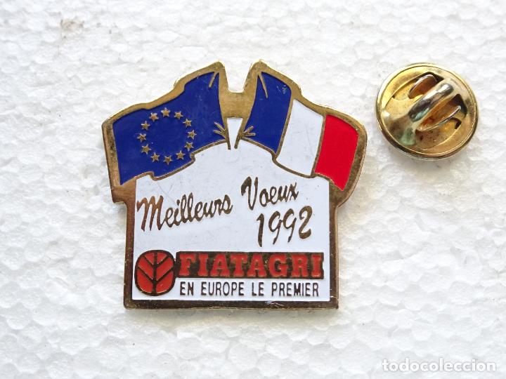 Collection pins: PIN DE COCHES MOTOS. TRACTORES FIATGRI. BANDERAS UNI&Oacute;N EUROPEA, FRANCIA