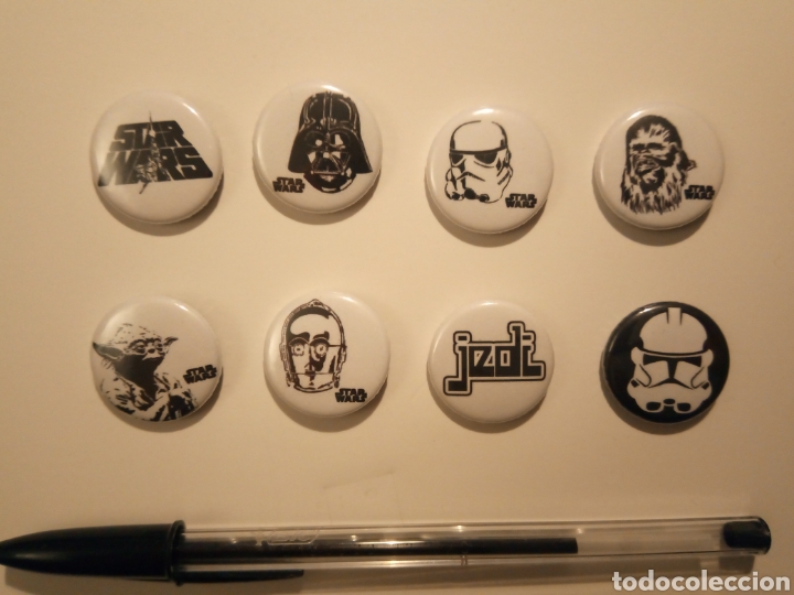 Pins de colecci&oacute;n: Lote de 8 chapitas Star Wars