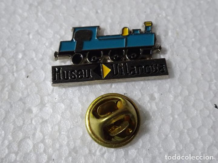 Pins de colecci&oacute;n: PIN DE TRENES FERROCARRILES. ESPA&Ntilde;A. FERROCARRIL MUSEO MUSEU VILANOVA