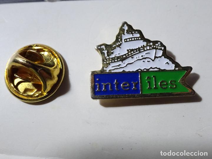 Collection pins: PIN DE BARCOS NAVIERAS. BUQUE INTER ILES. FERRY ISLAS FRANCIA
