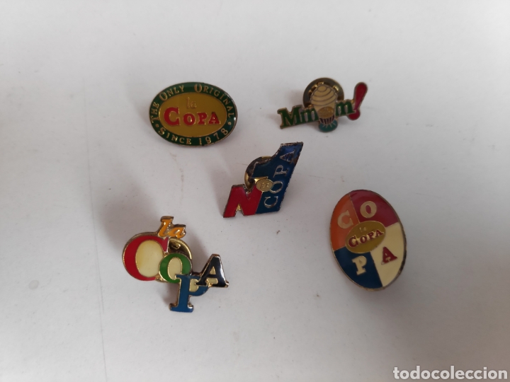 Pins de colecci&oacute;n: Pins La Copa Danone. Coleccion 5 pin - Foto 1