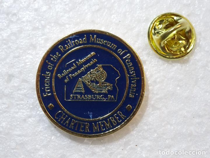 Pins de colecci&oacute;n: PIN DE TRENES FERROCARRILES. CANAD&Aacute; ESTADOS UNIDOS. AMIGOS MUSEO FERROVIARIO DE PENNSYLVANIA