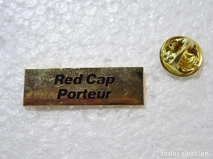 Pins de colecci&oacute;n: PIN DE TRENES FERROCARRILES. CANAD&Aacute; ESTADOS UNIDOS. RED CAP PORTEUR. MOZO DE EQUIPAJES