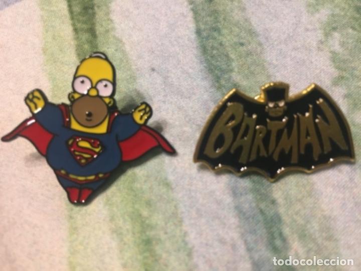 Pins de colecci&oacute;n: Pin 2 Simpson superman y BARTMAN SINPSON 2 PINS - Foto 1