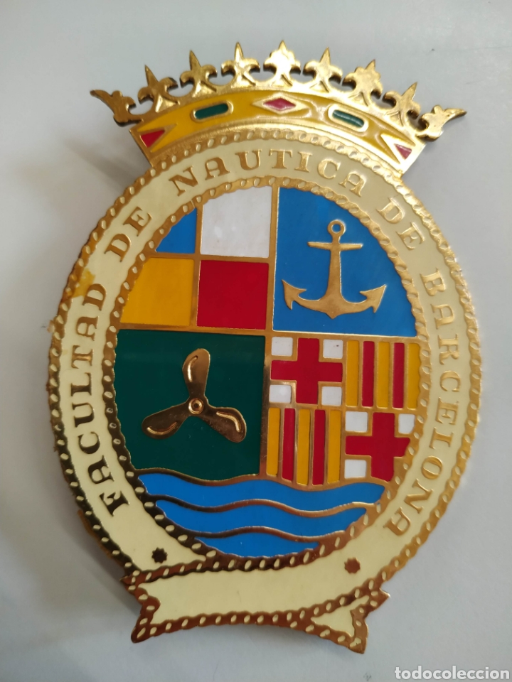 Pin's de collection: Placa con pincho tipo pin en el reverso Facultad de N&aacute;utica de Barcelona