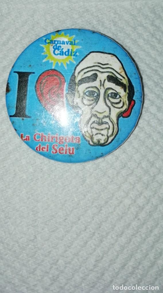 Pins de colecci&oacute;n: Carnaval de C&aacute;diz chapa de la chirigota del selu