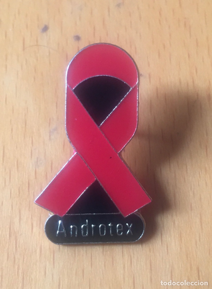 Pins de colecci&oacute;n: Pin lazo rojo campa&ntilde;a antiSida - Androtex