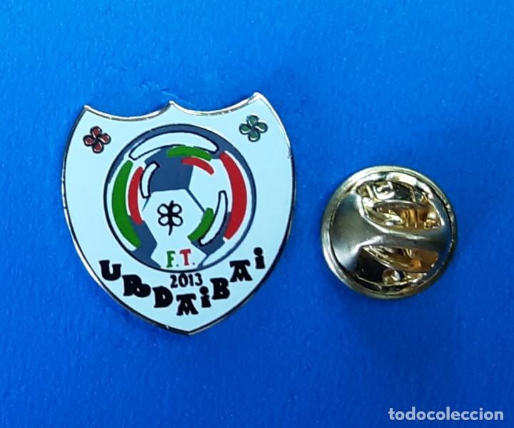 Pins de colecci&oacute;n: PIN FUTBOL - ESMALTE - ESCUDO EQUIPO - F.T. URDAIBAI - VIZCAYA