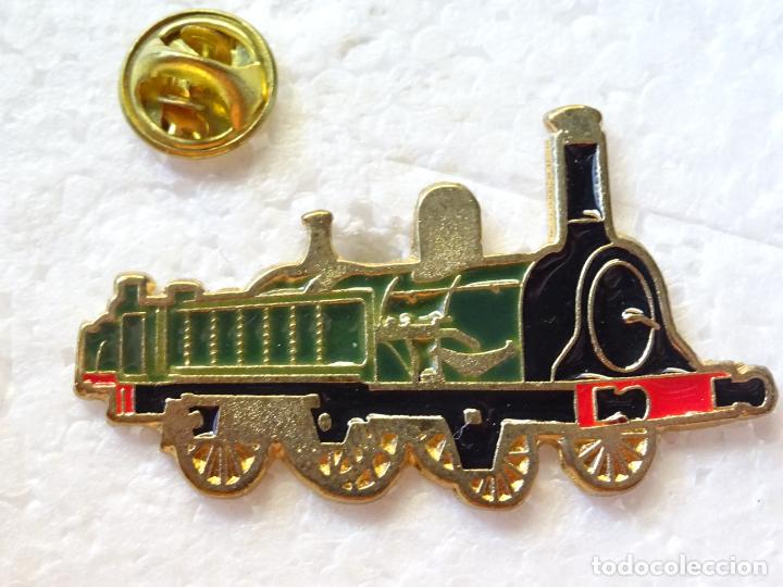 Pins e Spille di collezione: PIN DE TRENES FERROCARRILES. ESPA&Ntilde;A. PIONERA LOCOMOTORA MZA MARTORELL