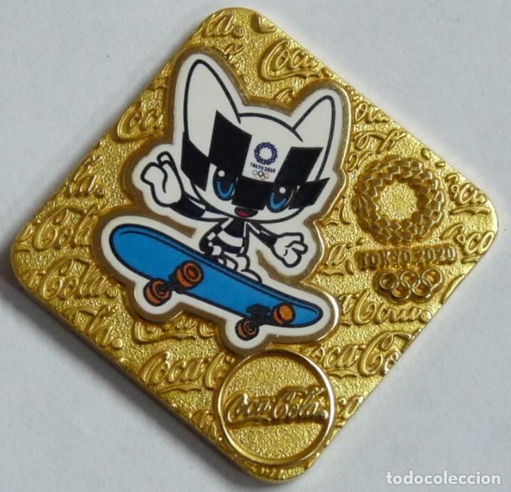 Pins de colecci&oacute;n: pin Tokyo 2020 Juegos Olimpicos JJOO Coca Cola Miraitowa Skate Skating Skateboarding