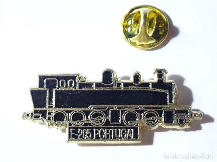 Pins e Spille di collezione: PIN DE TRENES FERROCARRILES. ESPA&Ntilde;A. LOCOMOTORA E-205 PORTUGAL
