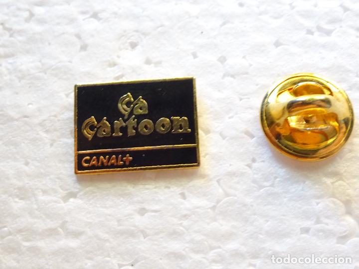 Pin's de collection: PIN DE RADIO TELEVISION. CANAL PLUS. &Ccedil;A CASTOON