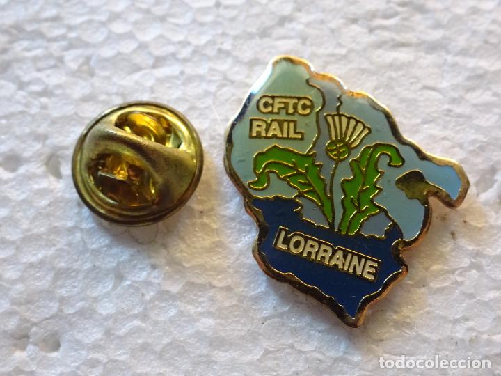 Pins de cole&ccedil;&atilde;o: PIN DE TRENES FERROCARRILES. FRANCIA CFTC RAIL LORRAINE