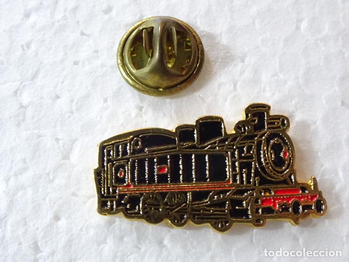 Pins de colecci&oacute;n: PIN DE TRENES FERROCARRILES. ESPA&Ntilde;A. ANTIGUA LOCOMOTORA