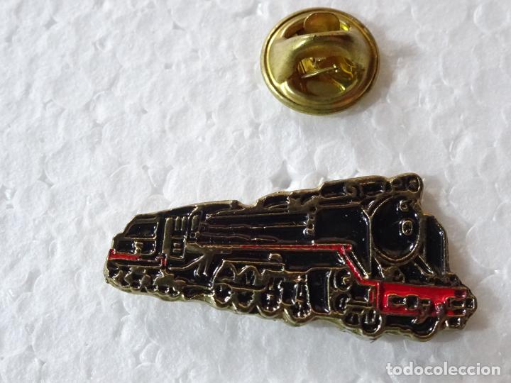 Pins de colecci&oacute;n: PIN DE TRENES FERROCARRILES. TREN LOCOMOTORA ESPA&Ntilde;A. ANTIGUA LOCOMOTORA