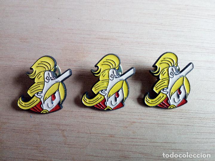 Pins de colecci&oacute;n: LOTE 3 PINS / INSIGNIAS - ASTERIX Y OBELIX - ASURANCETURIX