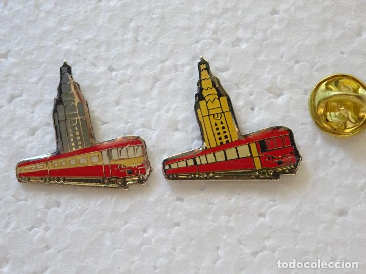 Collection pins: PIN DE TRENES FERROCARRILES. FRANCIA . TREN RASCACIELOS
